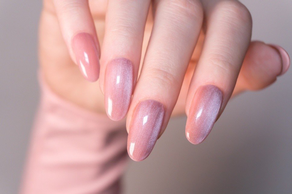 Glossy Nude Nail Ideas